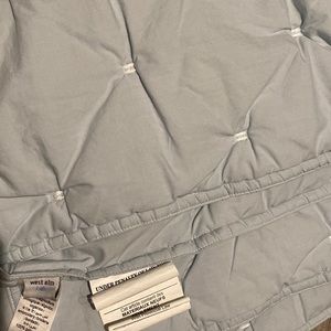West Elm Toddler Quilt in Baby Blue
